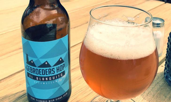 El Blanquito Weizen van Gebroeders Hop flesje en glas